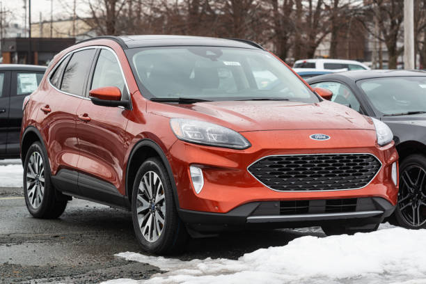 Halifax, Canada - February 25, 2020 - A 2020 Ford Escape Suv at a dealership in Halifax's North End.