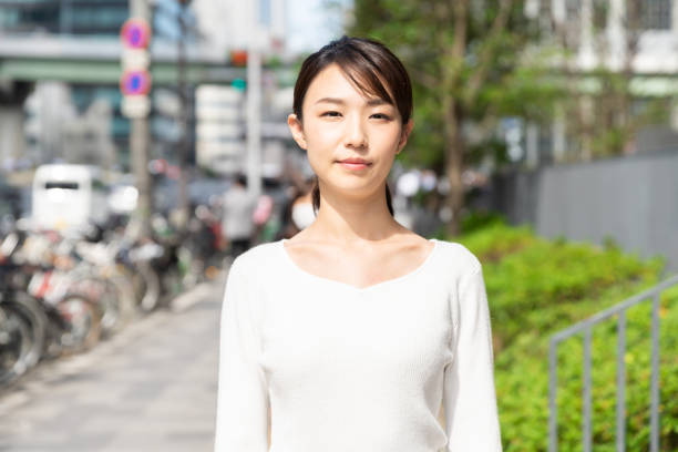 istock asian woman who smile 1208699441