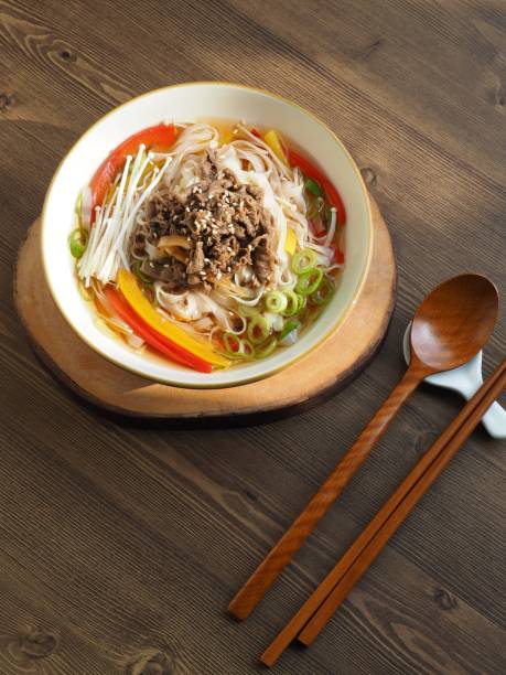 istock Asian Food beef Rice Noodles Soup 1208701960