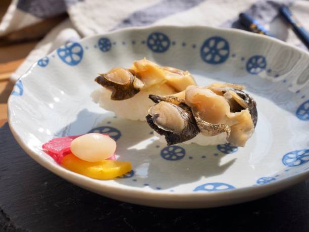 istock Japanese traditional food 2 Conch sushi 1208702030