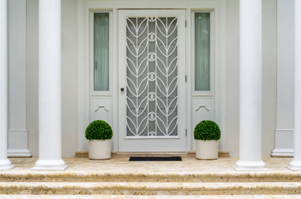 istock Home residence front door house entrance 1208708236