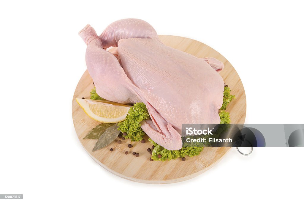 Pollo crudi freschi e condimenti - Foto stock royalty-free di Alimentazione sana