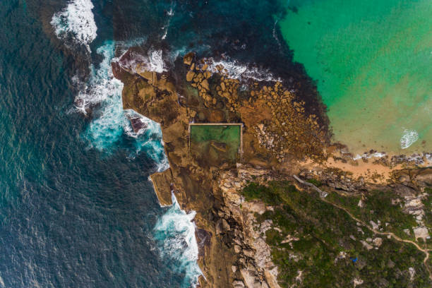 istock Curl Curl Beach Ocean Pool, Sydney Australia aerial 1208718111