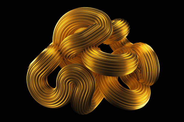istock Beautiful golden background. 3d illustration, 3d rendering. 1208718221