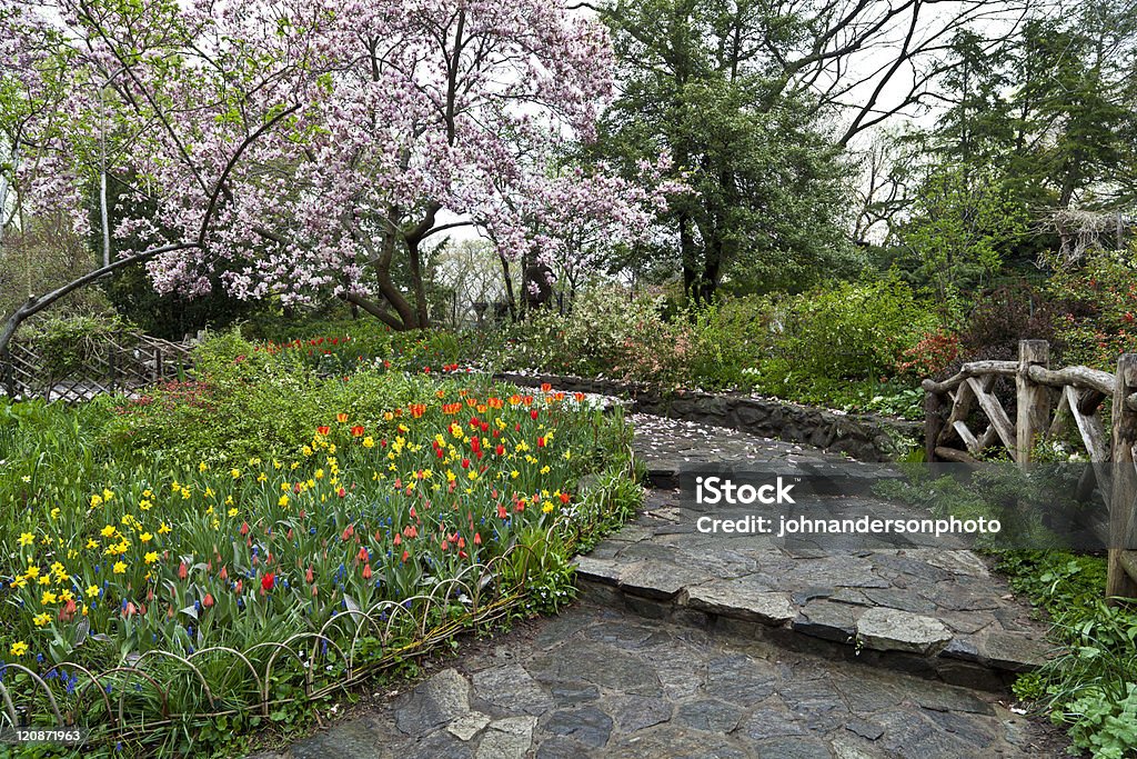 Shakespeare gardens Shakespeare gardens in Central New York City in the spring Central Park - Manhattan Stock Photo