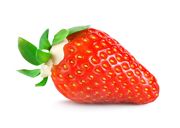 istock Strawberries with green leaves 120872034