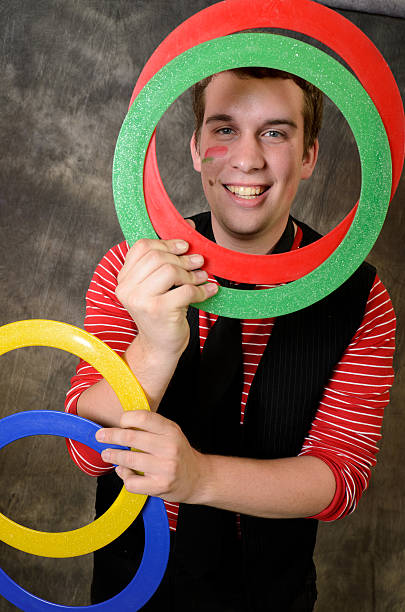 istock Artist with colorful rings 120872139