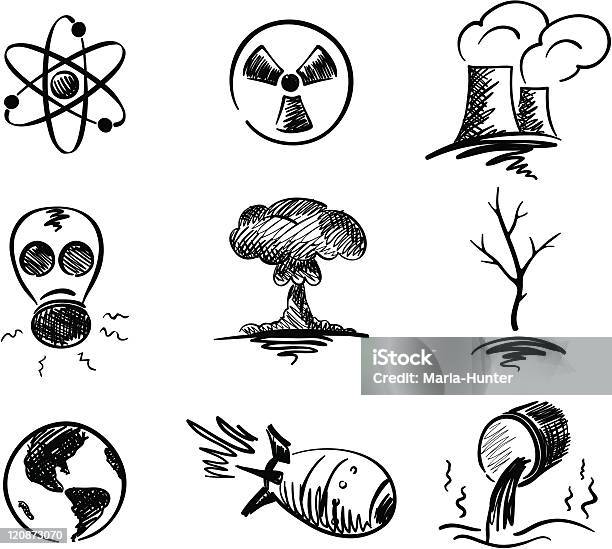 Setkernenergie Stock Vektor Art und mehr Bilder von Atompilz - Atompilz, Abstrakt, Atom