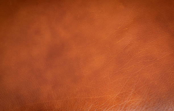 istock Old Brown Leather Texture Background, Natural Aged Skin 1208734856
