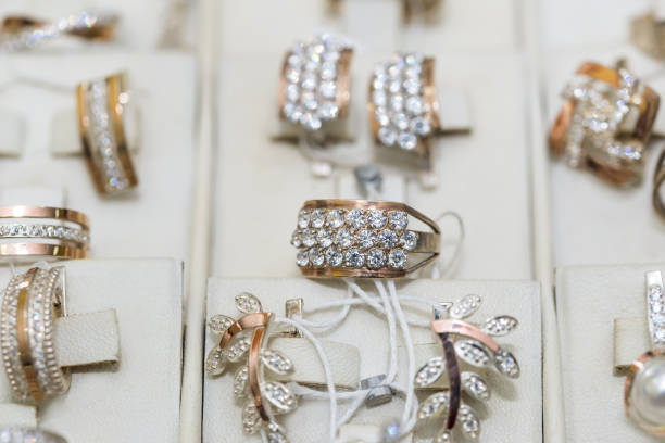 istock precious jewelry sets , ring and earrings 1208735127