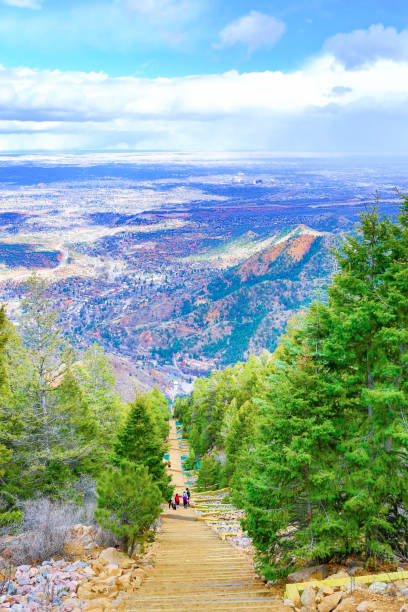 istock Colorado Springs from Manitou Incline 1208738322