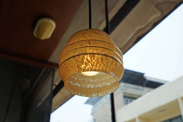 istock Close up vintage hanging lamp bulb 1208740296