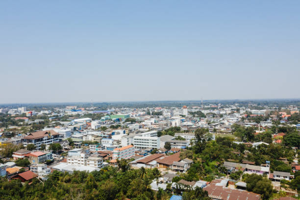 istock Aerial view of Mueang Sisaket District 1208742786