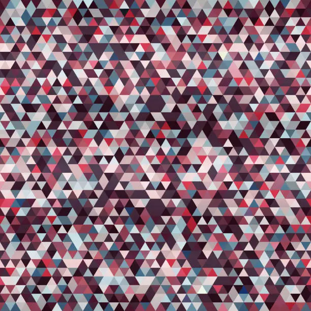 Vector illustration of Crimson triangle seamless pattern.