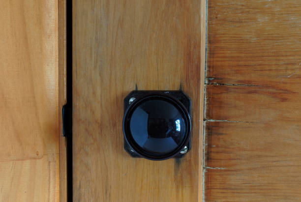 istock Bakelite door handle on a wooden door 1208747241