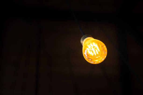 istock Electrical classic light bulb - Vintage decoration. 1208747315