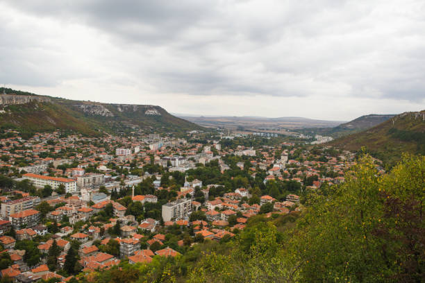 istock Red tile roofs in a mountain valley. 1208747766