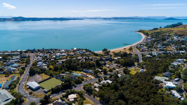Auckland Aerial View Auckland Aerial View Waitemata Harbor stock pictures, royalty-free photos & images