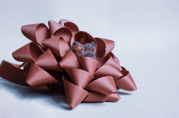 gift box with chocolates isolated on white background