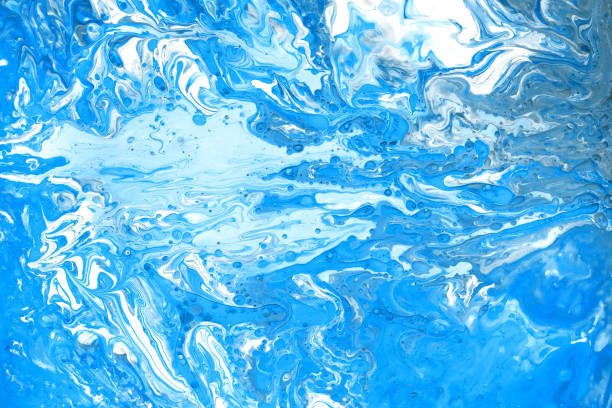 istock Acrylic paint . Abstract art background, fluid acrylic painting on canvas. 1208757750