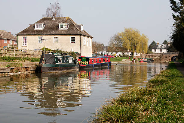istock Canal at Hungerford. Berkshire. England 120875820