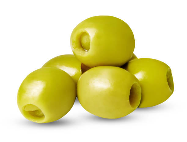 istock A bunch of canned olives isolated on a white background 1208760109