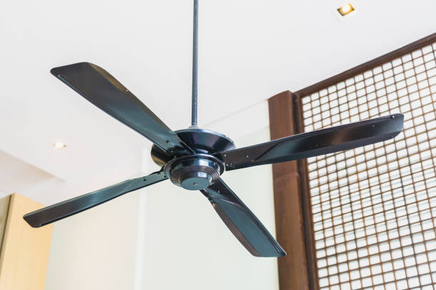 istock Electric Ceiling fan decoration interior 1208761822