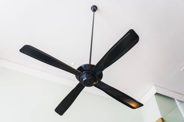 istock Electric Ceiling fan decoration interior 1208761826