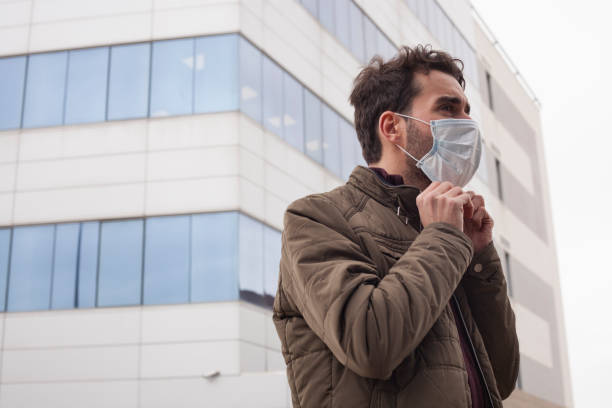 istock Coronavirus spreading prevention in big cities concept. 1208762778