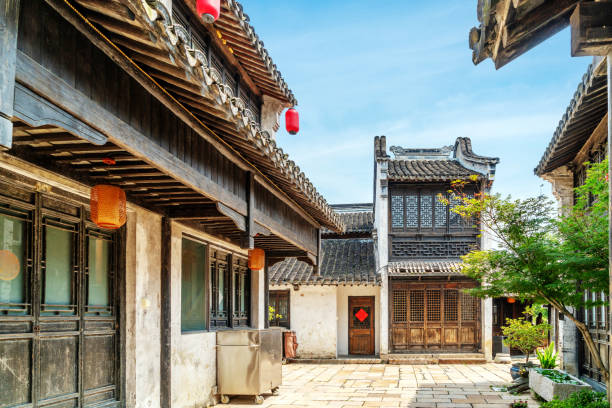 istock Chinese historical customs town 1208768305