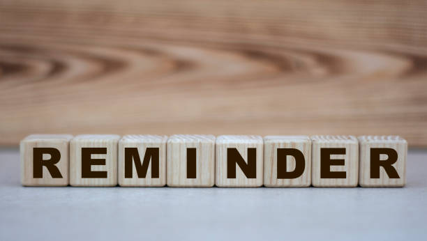 istock concept word reminder on cubes on a beautiful wooden background 1208769672