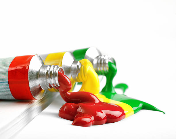 istock red, yellow and green colors in tubes 120877166