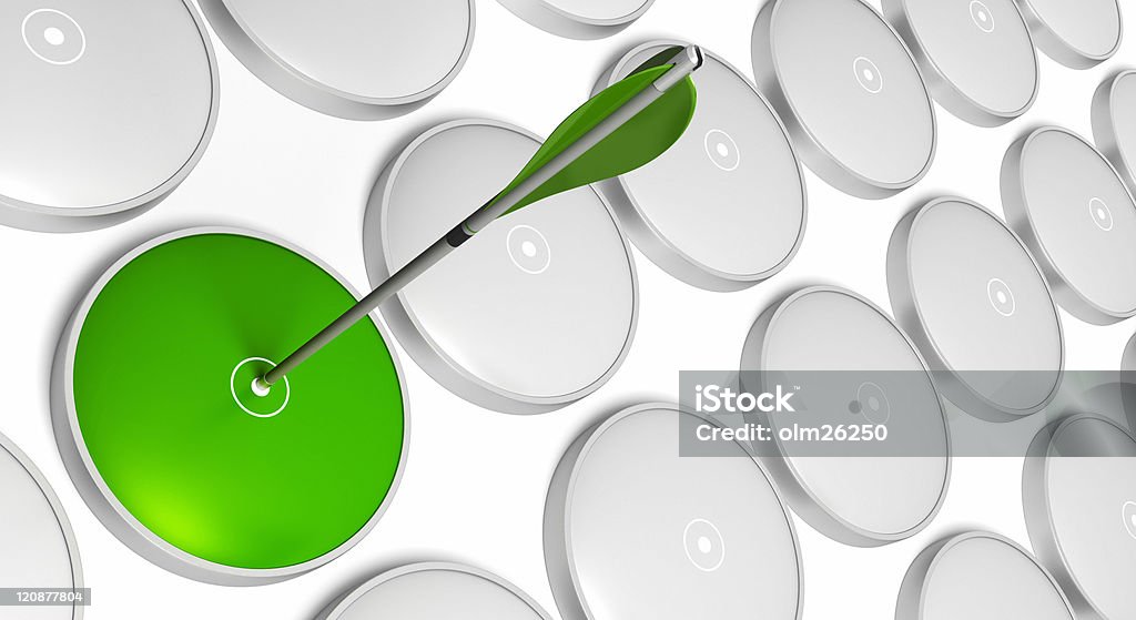 Verde-conceito de estratégia de recrutamento - Foto de stock de Alvo royalty-free