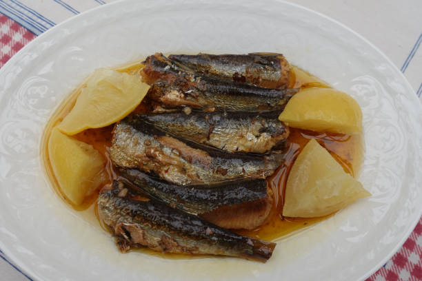 istock Canned sardines in extra virgin olive oil 1208780390