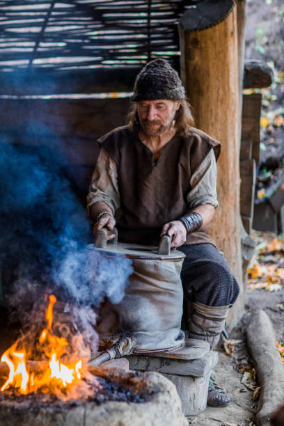istock An individual viking blacksmith in a viking settlement 1208782231