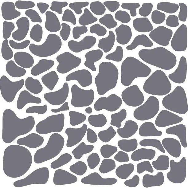 Vector illustration of Stone  pattern isolated on white. Vector stock illustration