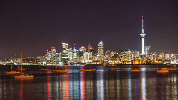 istock Auckland City Skyline at Night 1208782950