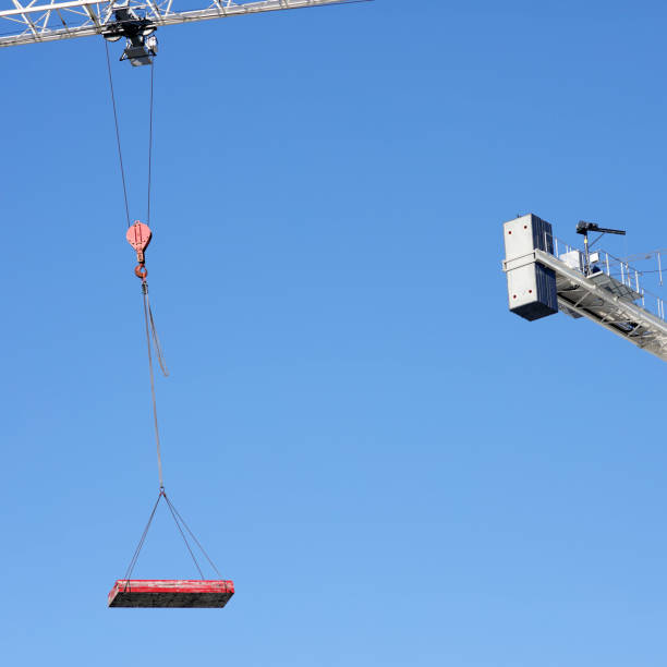 istock Construction crane in operation in downtown Montreal 1208783564