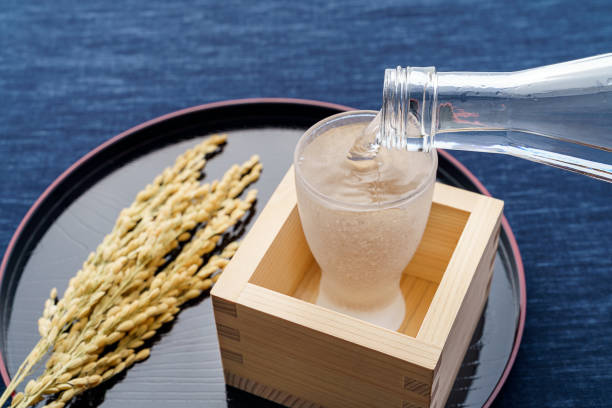 Japanese cold liquor 'Sake' Sake is a Japanese national liquor. saki photos stock pictures, royalty-free photos & images