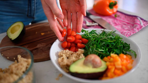 istock Plant-based Breakfast. Easy Vegan Meals For Busy Parents 1208784305