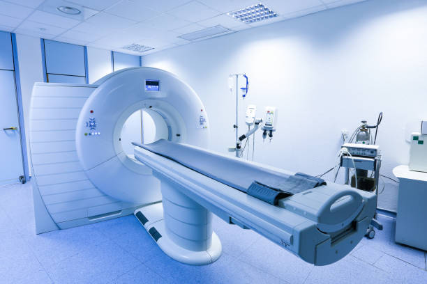 CT (Computed tomography) scanner in hospital CT (Computed tomography) scanner in hospital laboratory. Health care, medical technology, hi-tech equipment and diagnosis concept with copy space. tomography photos stock pictures, royalty-free photos & images