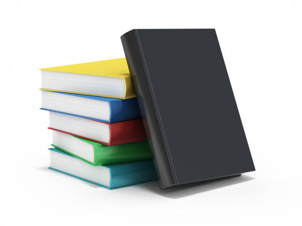istock Multicolored Cover Stack Books on a Isolated White Background Stock Photo 1208789526