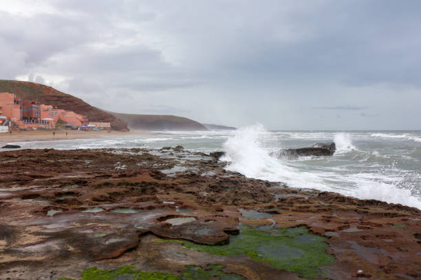 landscapes of Legzira beach on the south Morocco