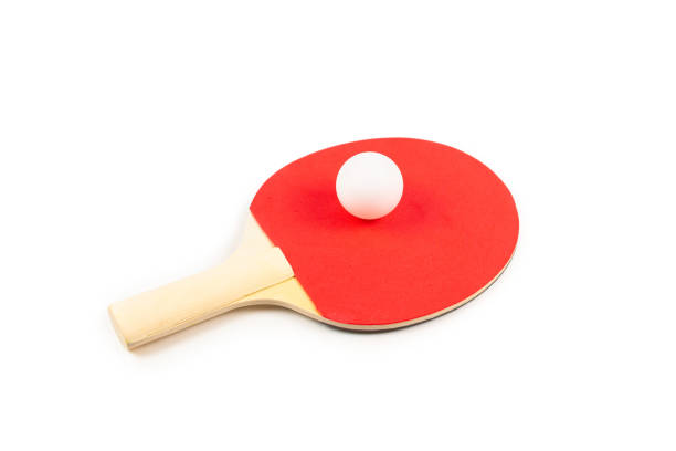 istock Pin pong on an orange background. 1208795072