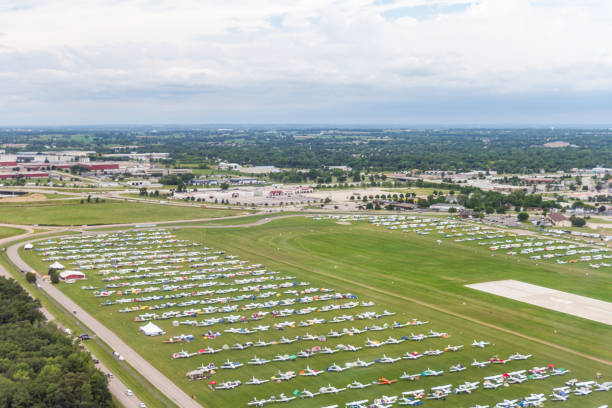 Cockpit View of Airport Fly-In Event