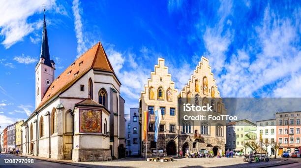 Old Town Of Wasserburg Am Inn Bavaria Stock Photo - Download Image Now - Old Town, Bavaria, City