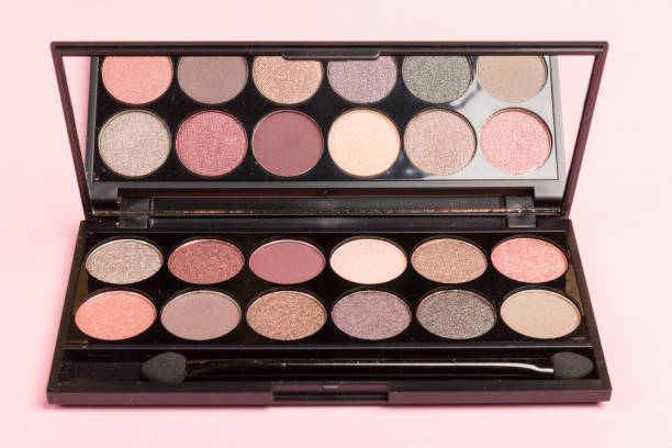 istock set of pastel eyeshadows isolated on rose background 1208797110
