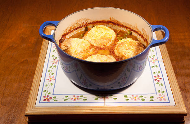 Turkey Pot Pie stock photo