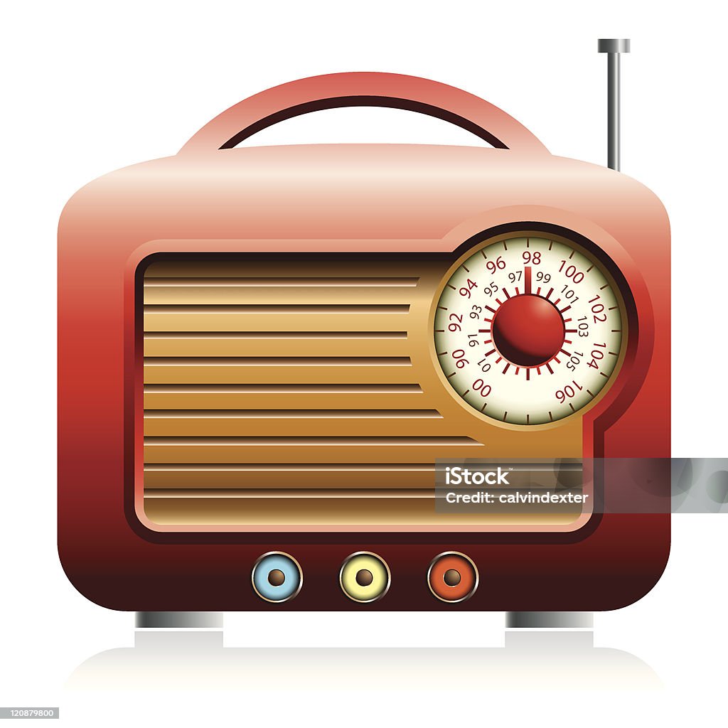 Retro Radio Vector Illustration Stock Illustration - Download Image Now - Radio, Cut Out, Dial - iStock Retro Radio Vector Illustration Stock Illustration - Download Image Now - Radio, Cut Out, Dial - iStock