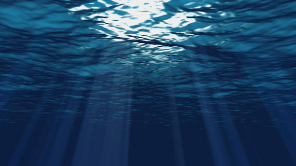 istock 3D Animation Underwater of ocean waves. 1208799494
